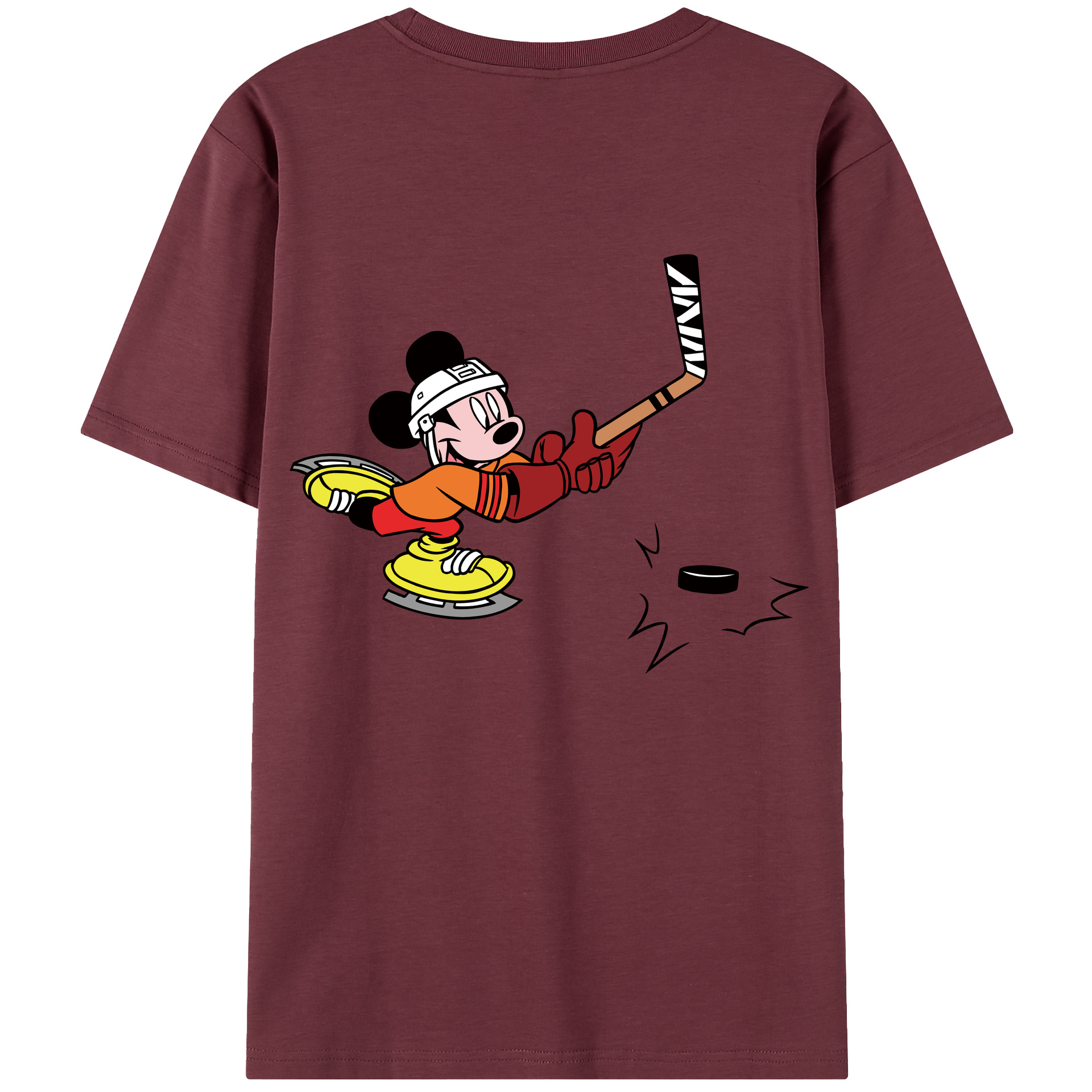 （画像用） ミッキーマウス Mickey Mouse 綿100％半袖Tシャツ（背面プリント）